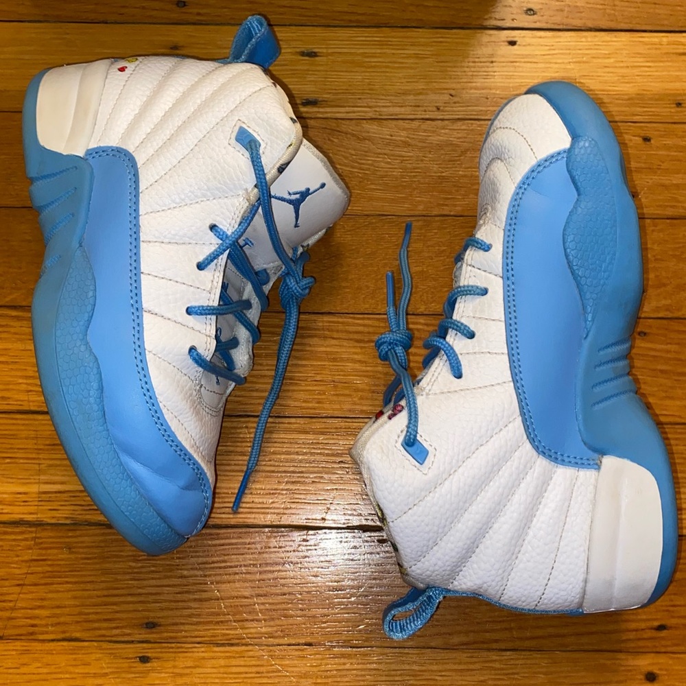 Kids Jordan 12 retro emoji size 1 - Picture 3 of 7